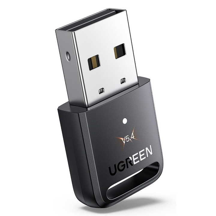 Ugreen USB Bluetooth adapter, Bluetooth 5.4, Hi-Fi hangzás, gyors adatátvitel, fekete