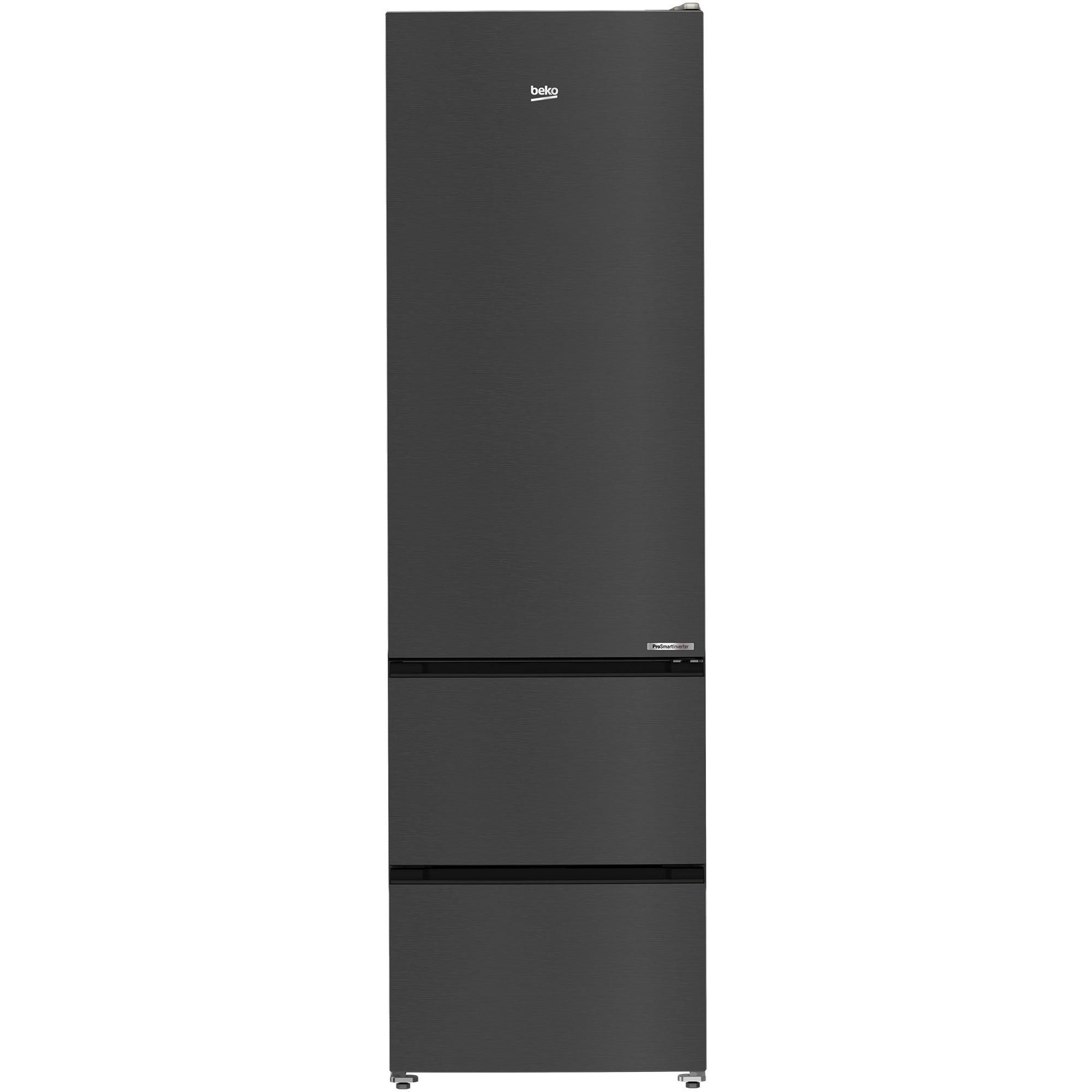Combina frigorifica BEKO B5RGNA355HXBR, No Frost, 351 L, Clasa D, H 203.5 cm, HarvestFresh DARK INOX