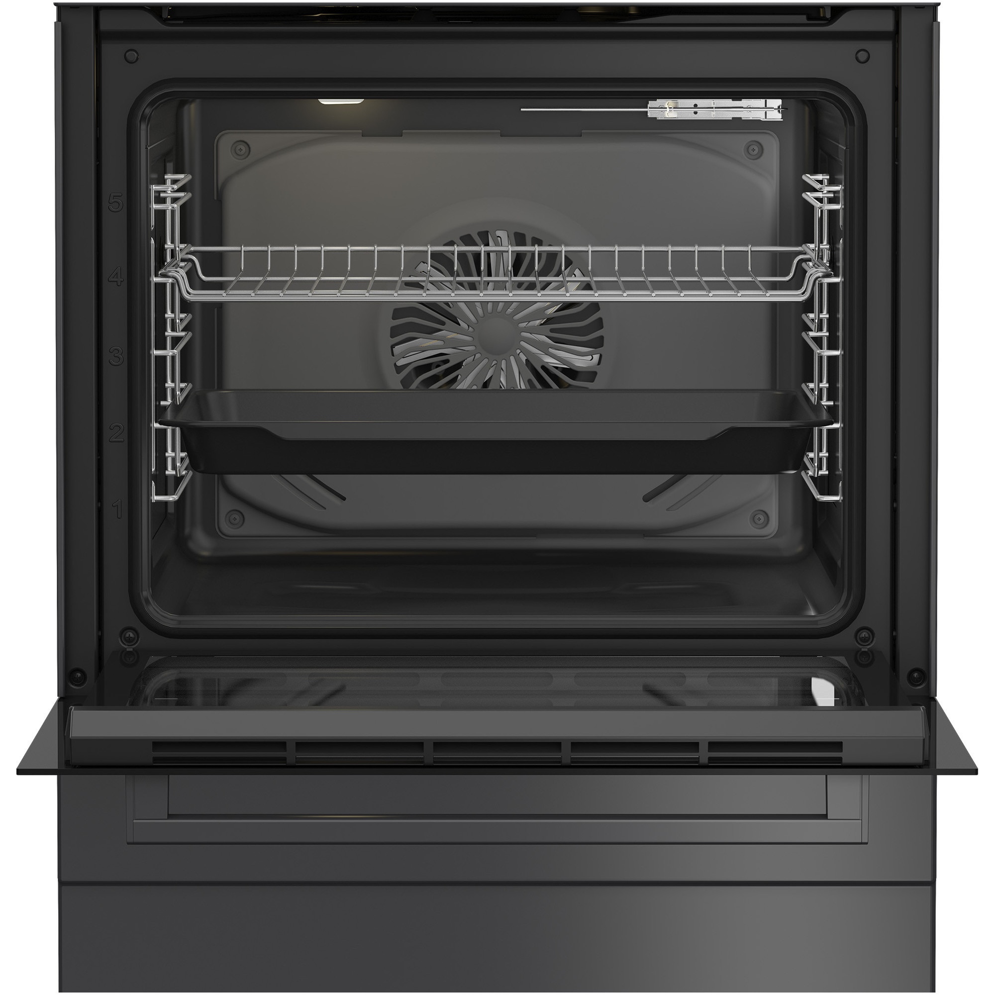 Aragaz mixt Beko FBSM62320SAC, 4 zone de gatit, High Efficiency Gas Burner, Clasa A, Display LED, Child Lock, Anthracite
