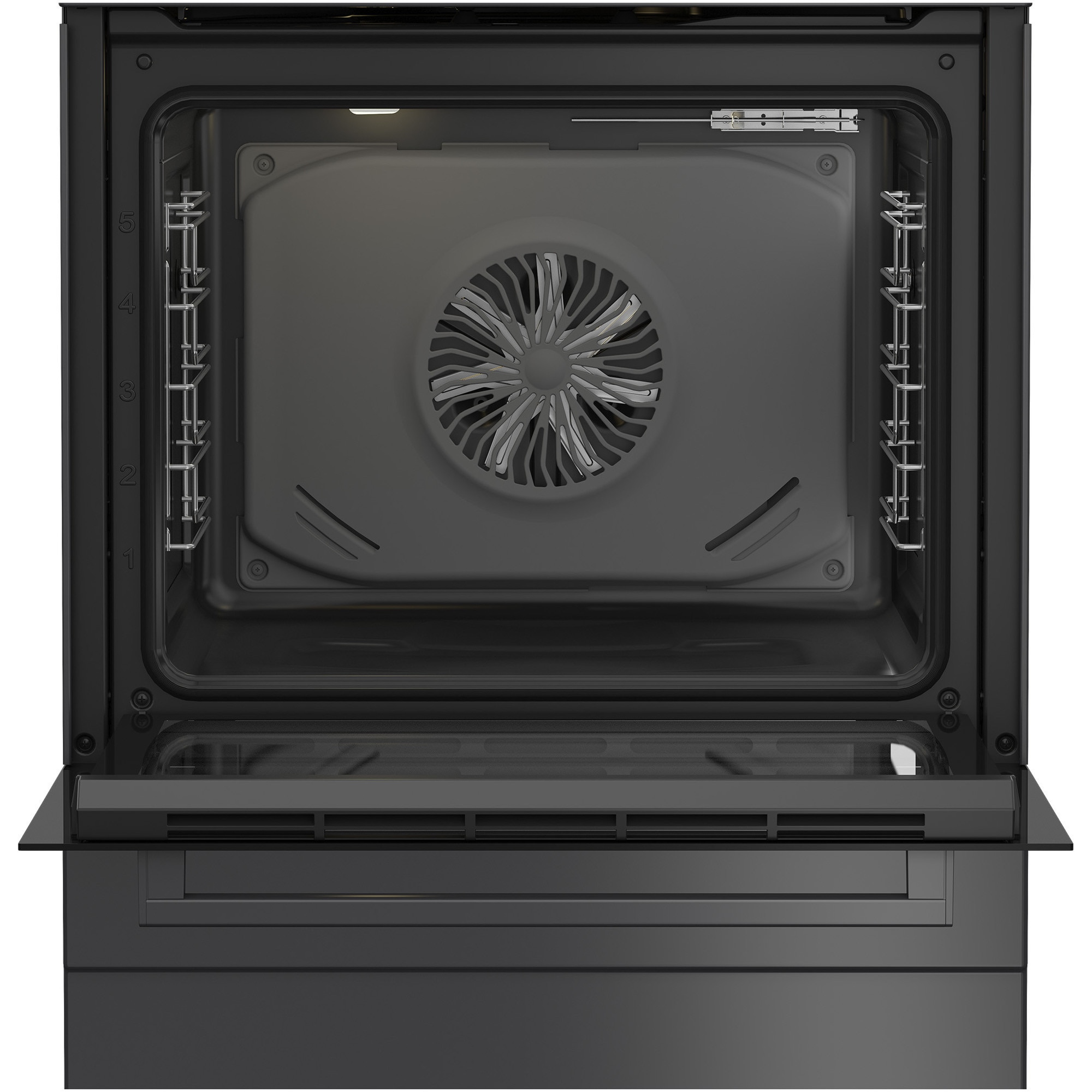 Aragaz mixt Beko FBSM62320SAC, 4 zone de gatit, High Efficiency Gas Burner, Clasa A, Display LED, Child Lock, Anthracite
