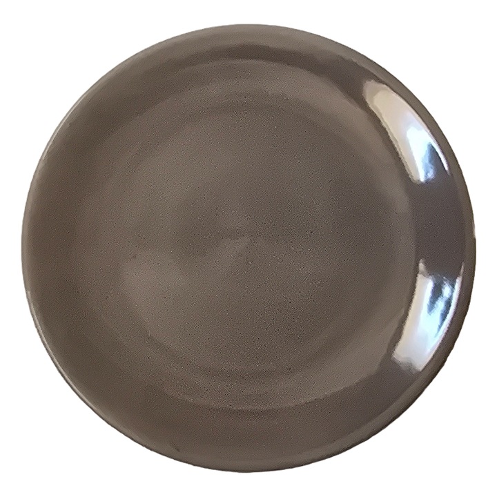 Farfurie desert, Cesiro, ceramica, gri, 16.5 cm