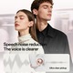 Casti wireless Bluetooth model M106, rezistenta la apa si autonomie extrem de lunga, sunet stereofonic dublu, functie de apel, control vocal, design pe clema (clip-on) pentru ureche, purtare confortabila, control tactil inteligent, mov