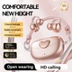Casti wireless Bluetooth model M106, rezistenta la apa si autonomie extrem de lunga, sunet stereofonic dublu, functie de apel, control vocal, design pe clema (clip-on) pentru ureche, purtare confortabila, control tactil inteligent, mov