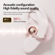 Casti wireless Bluetooth model M106, rezistenta la apa si autonomie extrem de lunga, sunet stereofonic dublu, functie de apel, control vocal, design pe clema (clip-on) pentru ureche, purtare confortabila, control tactil inteligent, mov