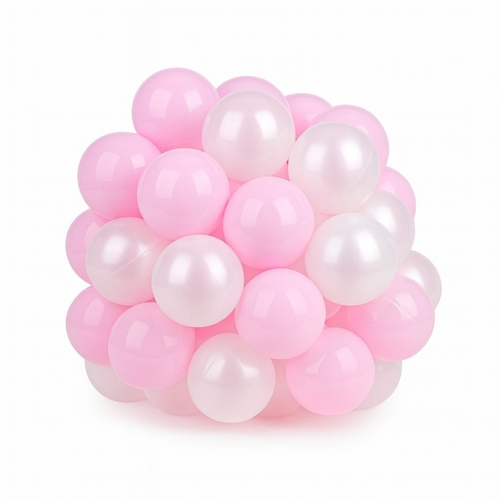 Bile pentru Spatiu de Joaca 7cm, Roz si Argintii - 50buc