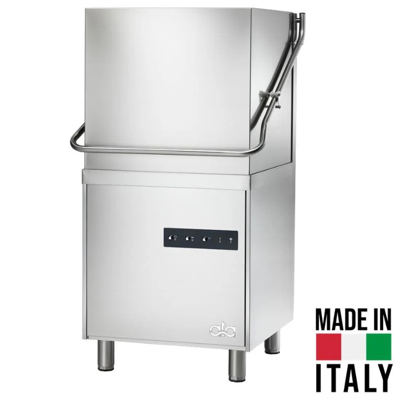 Masina profesionala de spalat vase cu capota, cos 50x50 cm, ciclu 60/120 sec, ATA - Italia