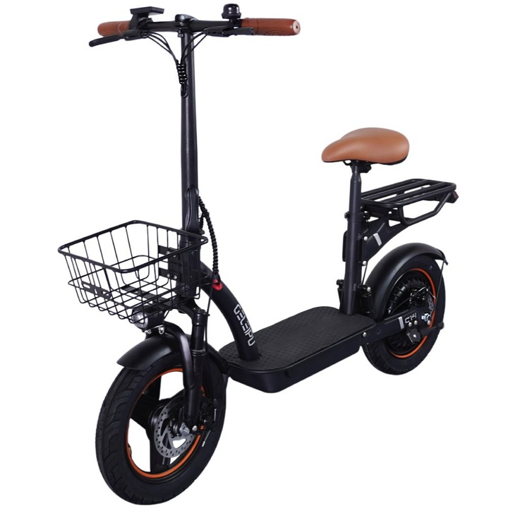 Trotineta Electrica GELEIPU C14 City, Motor 500w, Baterie 48V17.5ah, Pentru AdultI, Cu Anvelope De 14 Inch