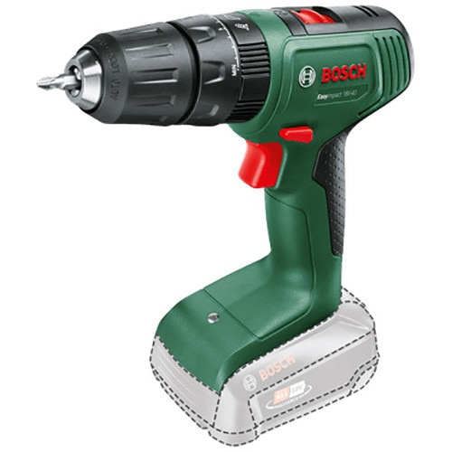 Masina de gaurit si insurubat (bormasina) pe acumulator cu percutie Bosch EasyImpact 06039D810H, 18V-40, 1630 RPM, 36 Nm, 24.450 percutii/min, 13 mm mandrina rapida, fara acumulato