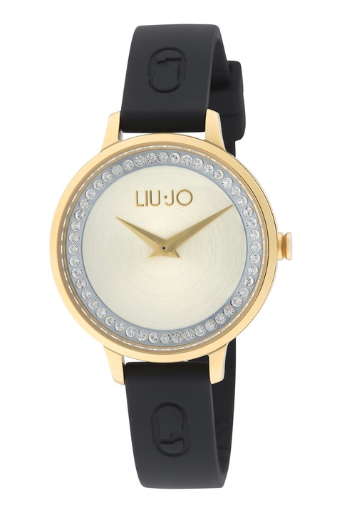 Liu Jo, Rozsdamentes acél karóra szilikonszíjjal, Fekete