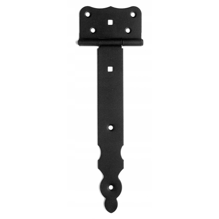 Set 10 zavoare decorative pentru porți, BKshop, stil fier forjat, culoare neagră, lungime 200mm