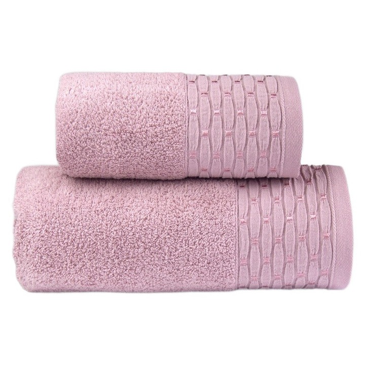 Кърпа GRENO New Chic 70x130cm, 100% памук, 450 GSM, едноцветна с елегантна бордюра