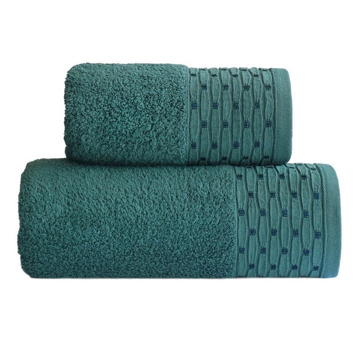 Хавлиена кърпа GRENO New Chic 70x130см, 100% памук, 450 GSM, естествено зелено