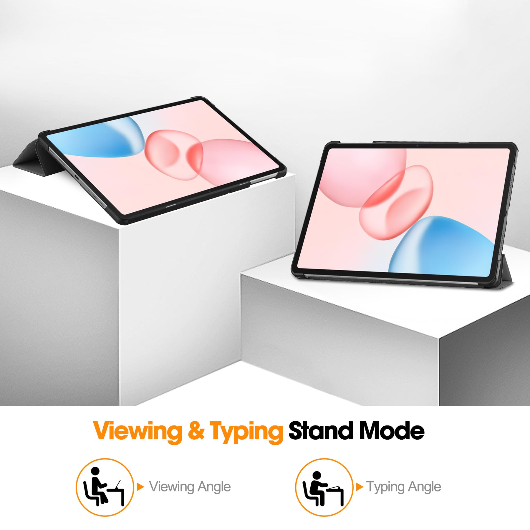 Husa tabletă Omelivon pentru Honor Pad10 12.1", auto sleep/wake, suport, gri
