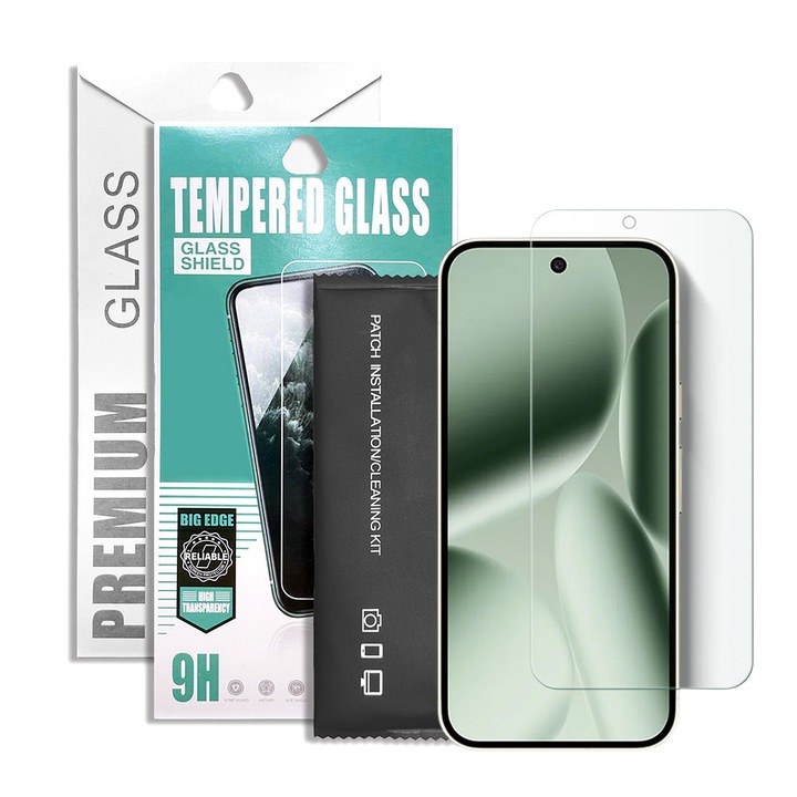 Google Pixel 11 Pro XL 5G kompatibilis üvegfólia, előlapi, edzett, 9H, 0.33mm, prémium