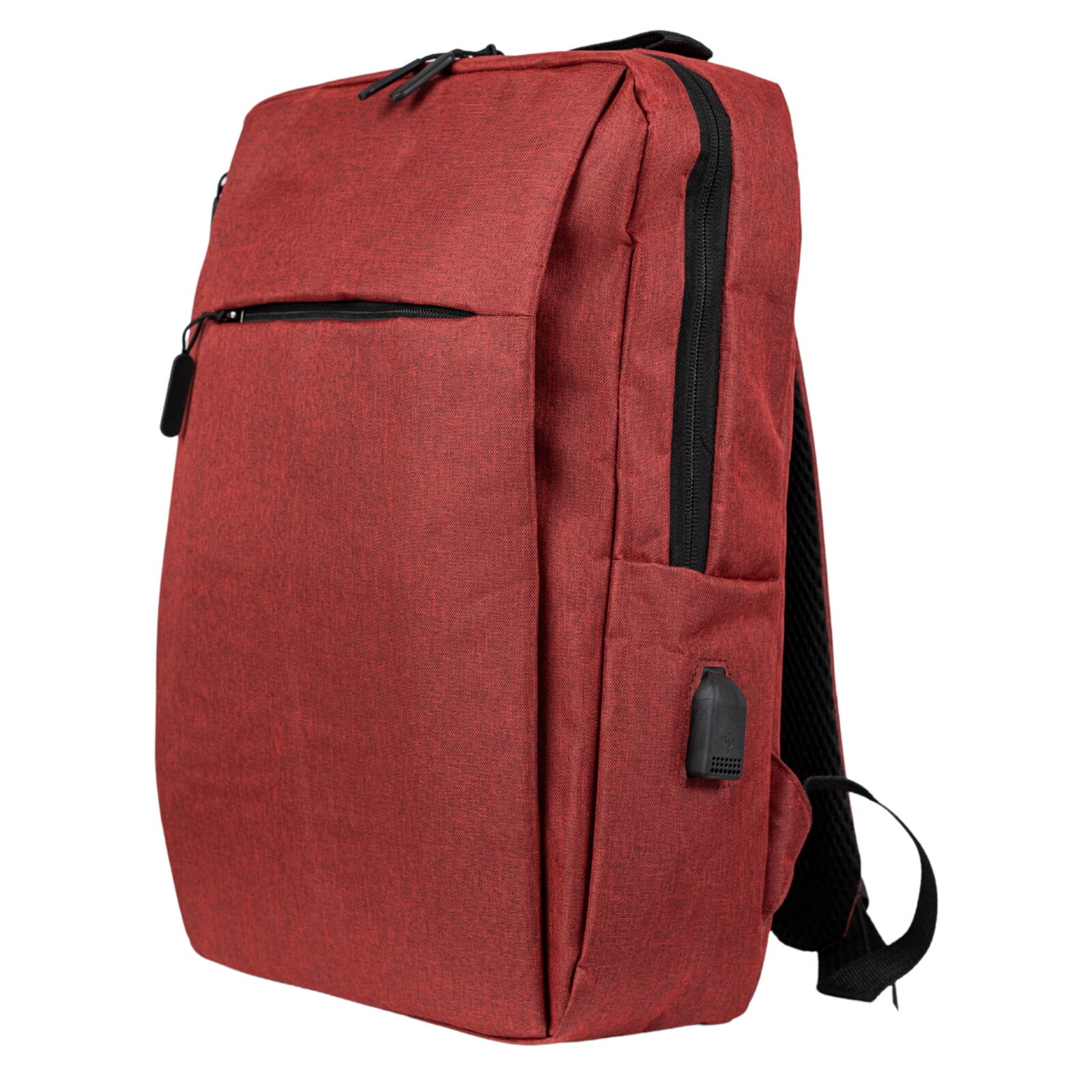 Rucsac scolar tineret VIO oxford rosu, 42x30x10 cm, 12.6L, pentru laptop 15.6”, femei, barbati, HN212701red