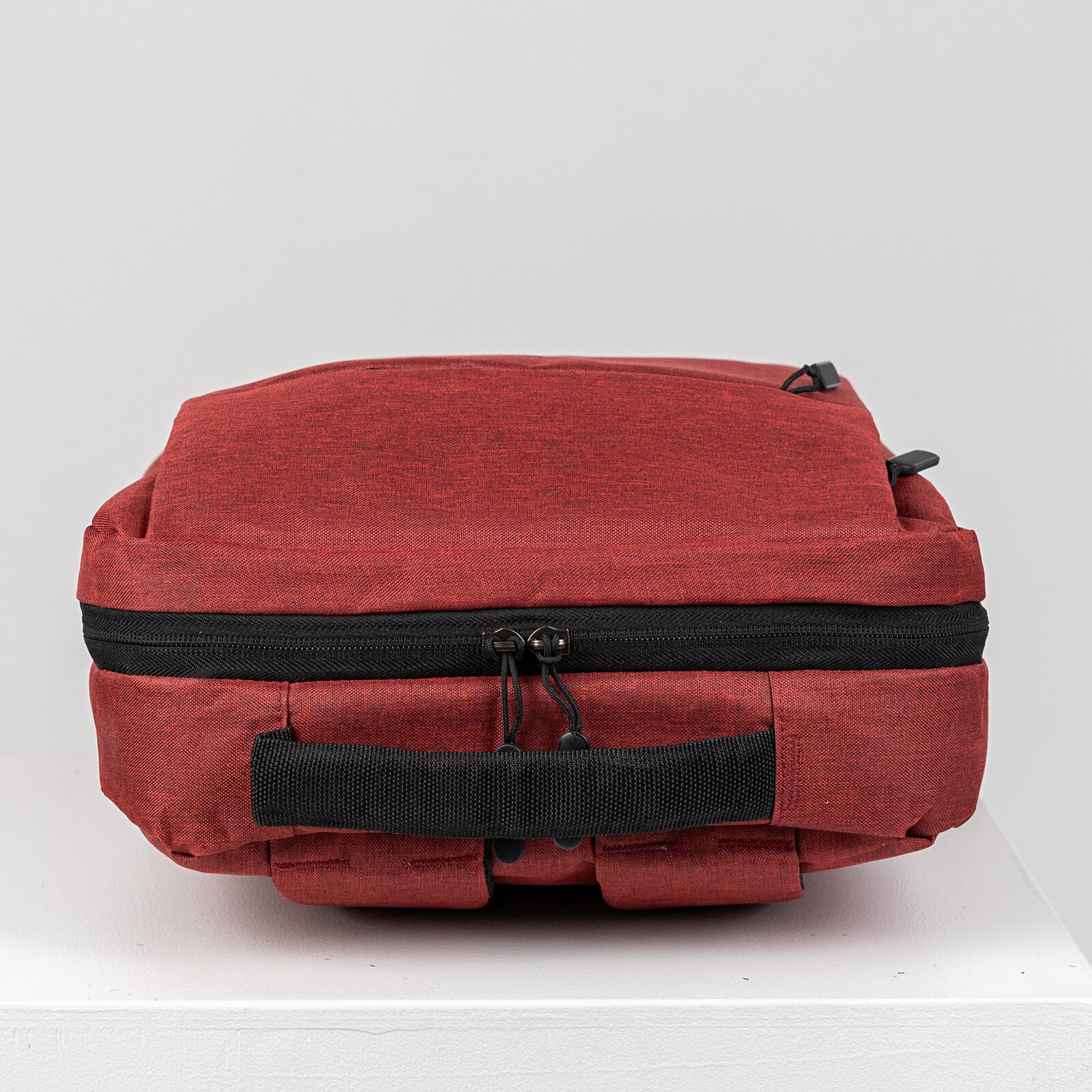 Rucsac scolar tineret VIO oxford rosu, 42x30x10 cm, 12.6L, pentru laptop 15.6”, femei, barbati, HN212701red