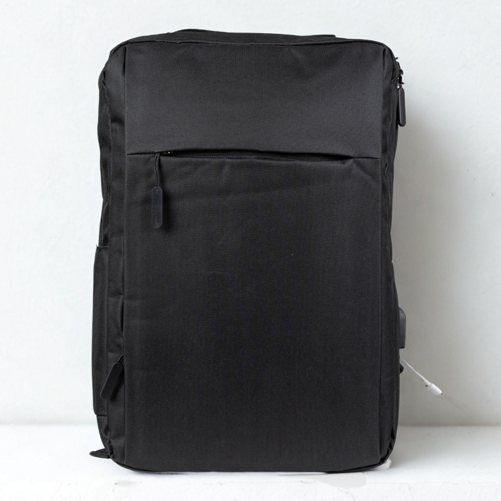 Rucsac scolar tineret VIO oxford negru, 42x30x10 cm, 12.6L, pentru laptop 15.6”, femei, barbati, HN212701black