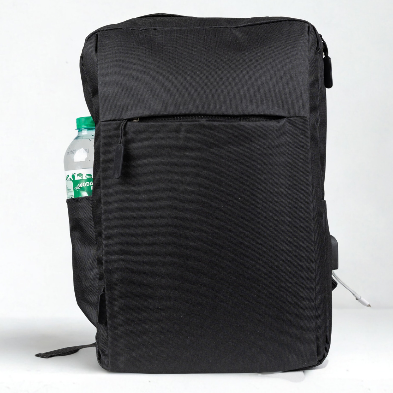 Rucsac scolar tineret VIO oxford negru, 42x30x10 cm, 12.6L, pentru laptop 15.6”, femei, barbati, HN212701black