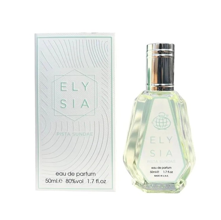 Парфюмна вода Fragrance World Elysia Pista Sundae, За жени, 50 мл