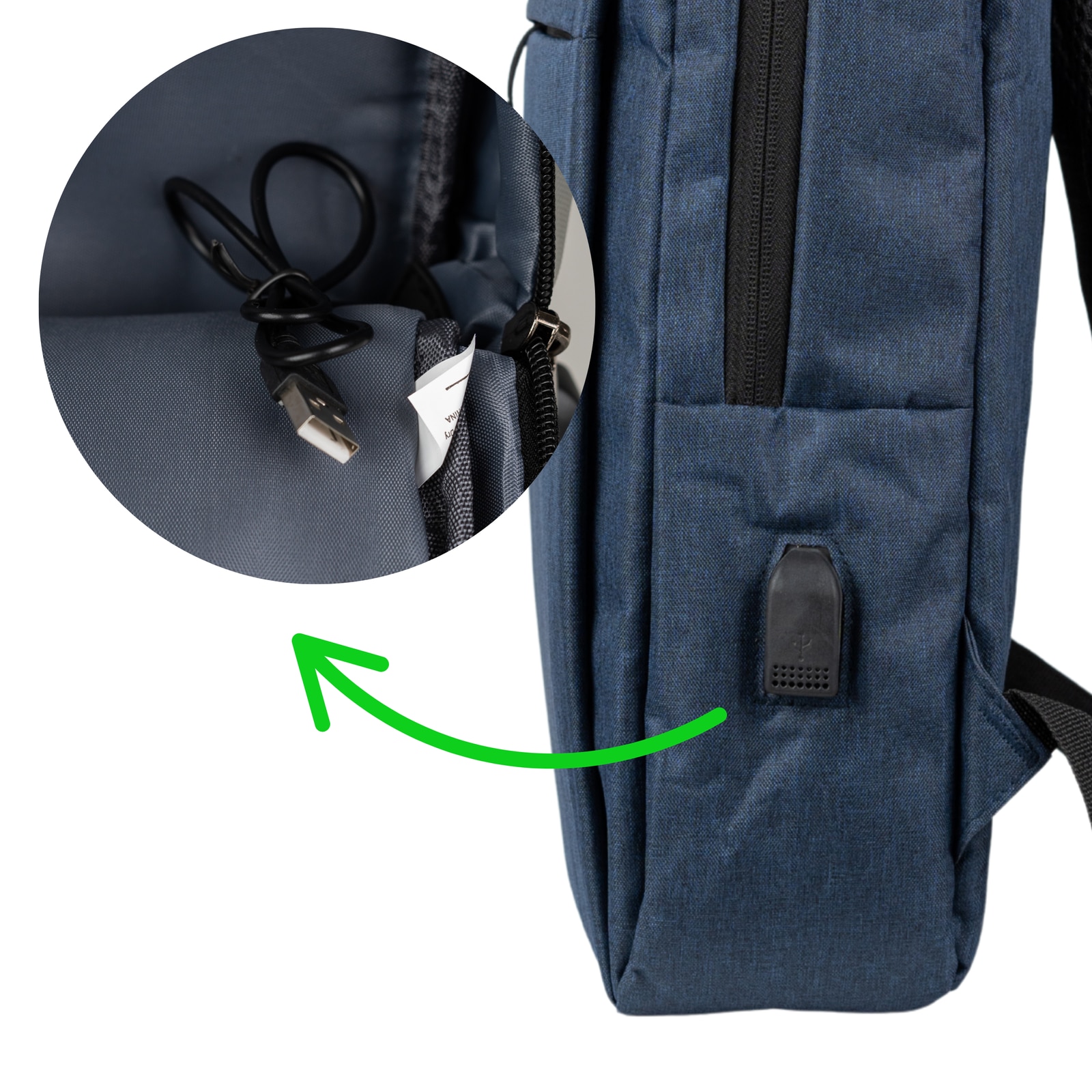 Rucsac scolar tineret VIO oxford albastru, 42x30x10 cm, 12.6L, pentru laptop 15.6”, femei, barbati, HN212701blue