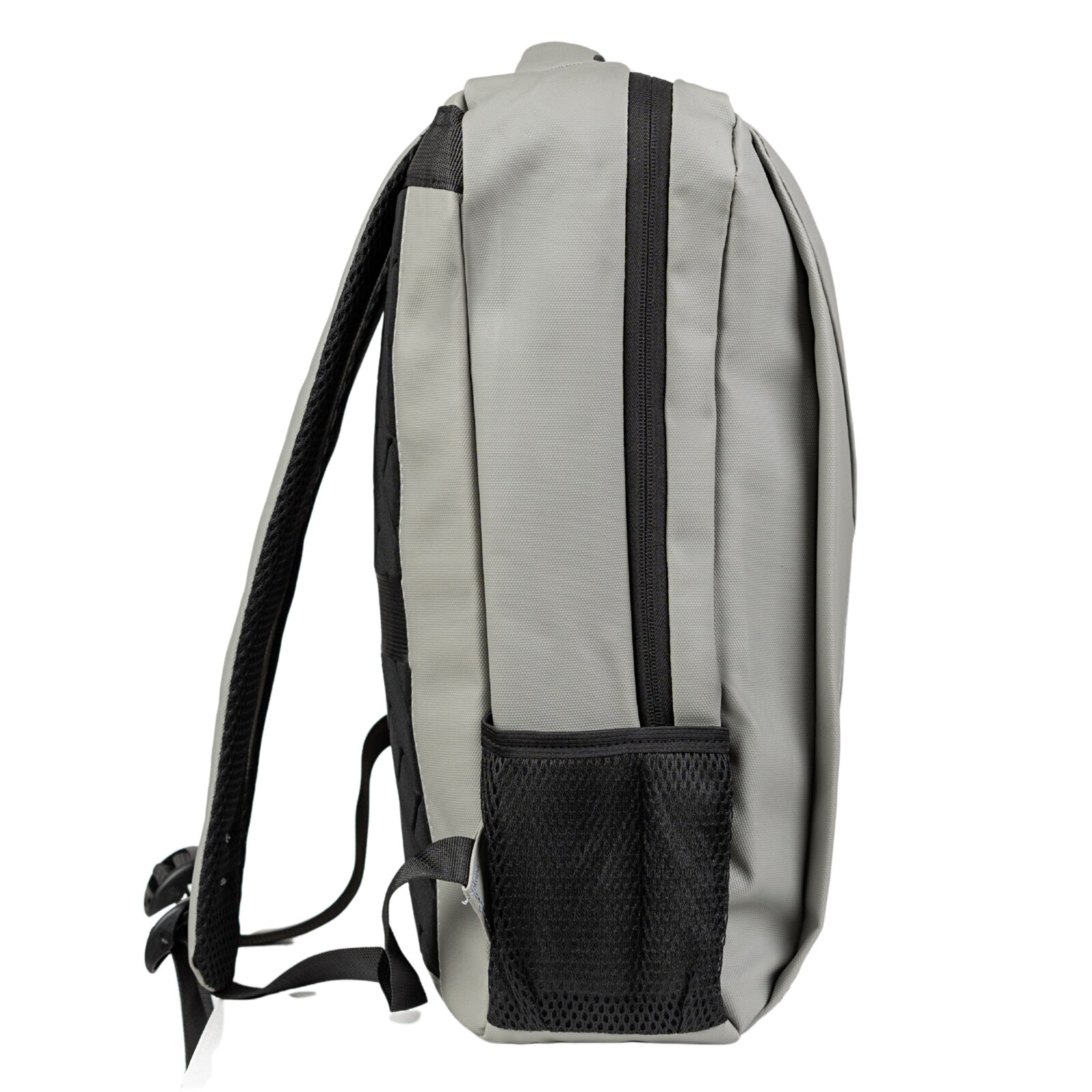 Rucsac scolar tineret VIO poliester gri, 43x30x11 cm, 14,2 L, pentru laptop 15,6”, femei/barbati, telefon si documente, curea pe valiza, BK91109grey