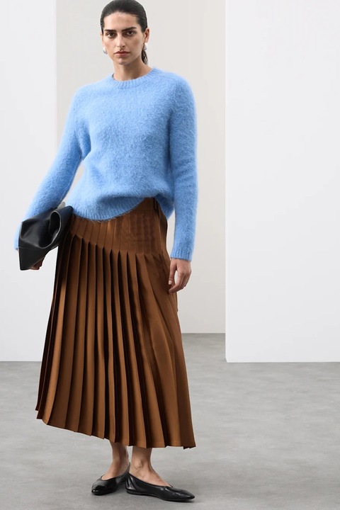 Marks & Spencer, Pulover din amestec de lana, Albastru deschis