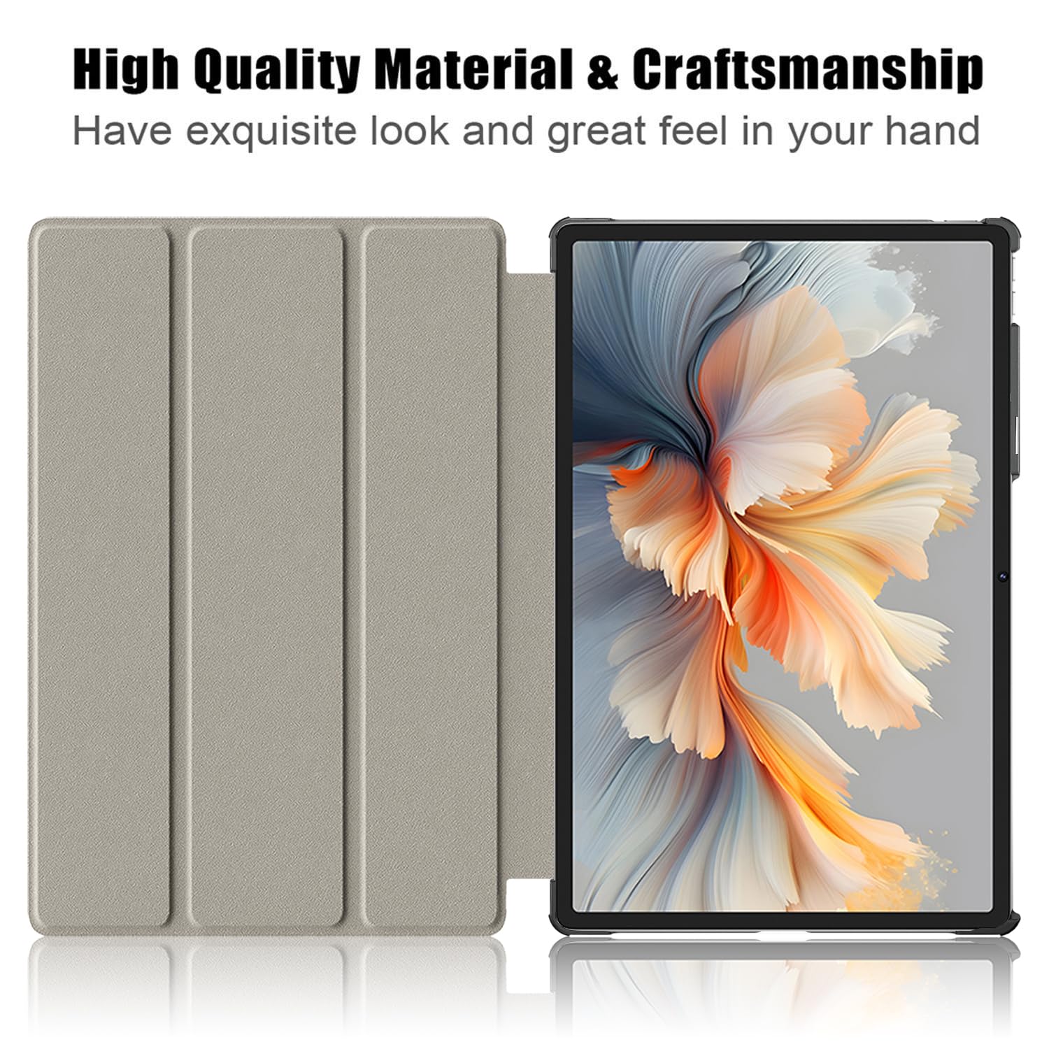Husa tableta Omelivon pentru Lenovo Yoga Tab Plus 12.7", cu stand, functie auto sleep/wake, multicolor