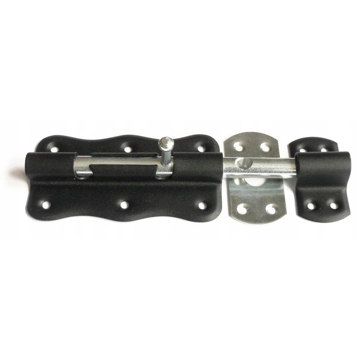 Set 10 Zavor Cu Bolta Rotunda, Wo, 100C, Zavor Cu Bolta Rotunda, Pentru O Inchidere Mai Sigura, Culoare Eleganta Neagra, Dimensiune 100x60 mm, Negru