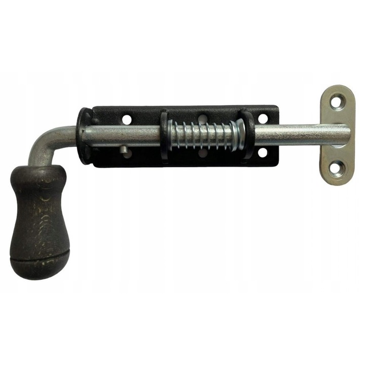 Set 10 Zavor Cu Arc Si Manere Din Lemn, Wspu, 150C, Zavor Cu Arc Dedicat, Cu Suport Pentru Porti, Culoare Eleganta Neagra, Constructie Ingusta 30 mm Latime, 150 mm x 30 mm, Negru