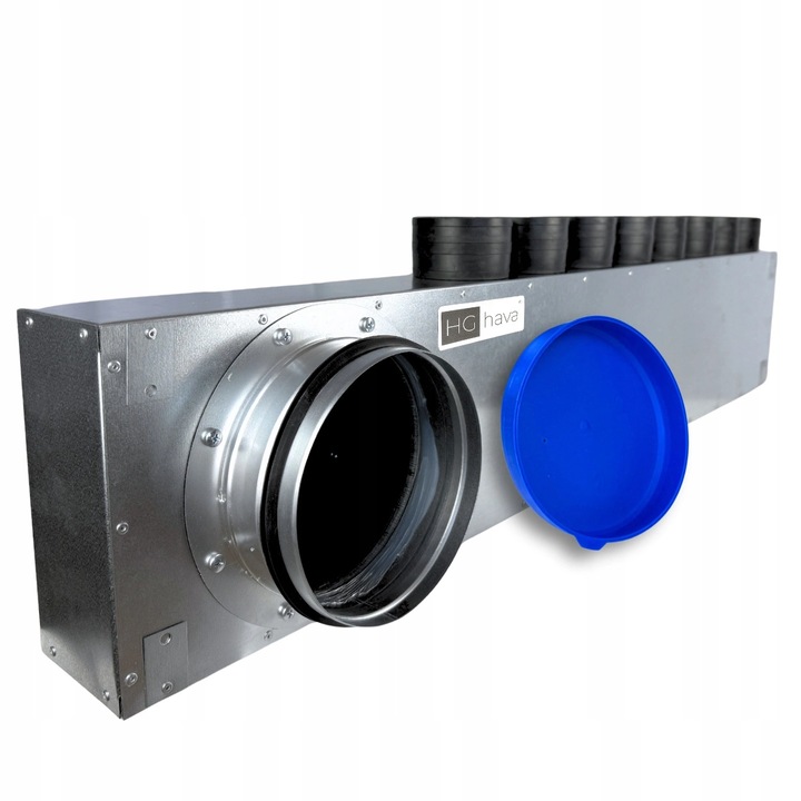 Skrzynka rozdzielcza ventilatie HG Hava, 8x75mm, fi 200mm, cu mata antibacteriana