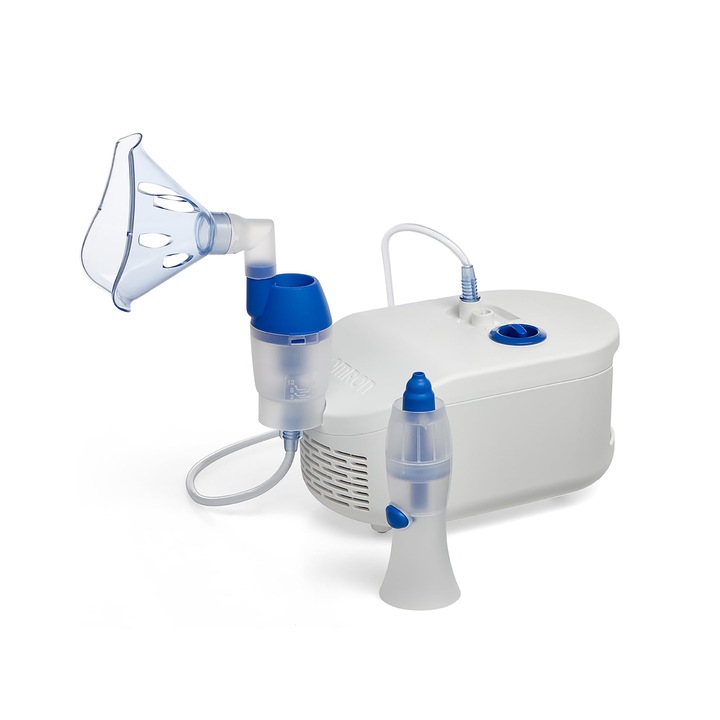 Inhalator Omron X102, 2 în 1, pentru adulți și copii, cu duș nazal, accesorii de înaltă calitate