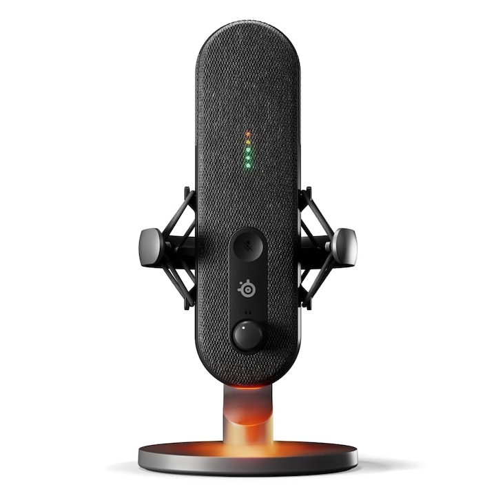 SteelSeries USB kardioid kondenzátor mikrofon, zajszűrés, 3x nagyobb