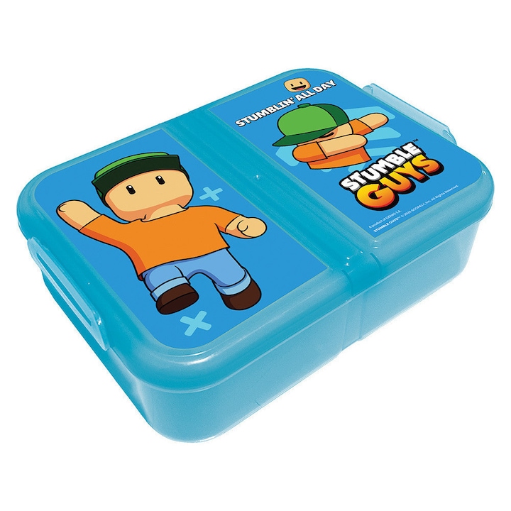 Stumble Guys All Day cutie de pranz cu mai multe compartimente, cutie pentru sandvisuri