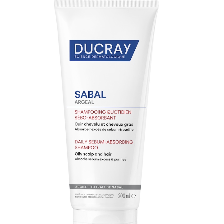Sampon zilnic sebo-absorbant Ducray SABAL ARGEAL , 200 ml