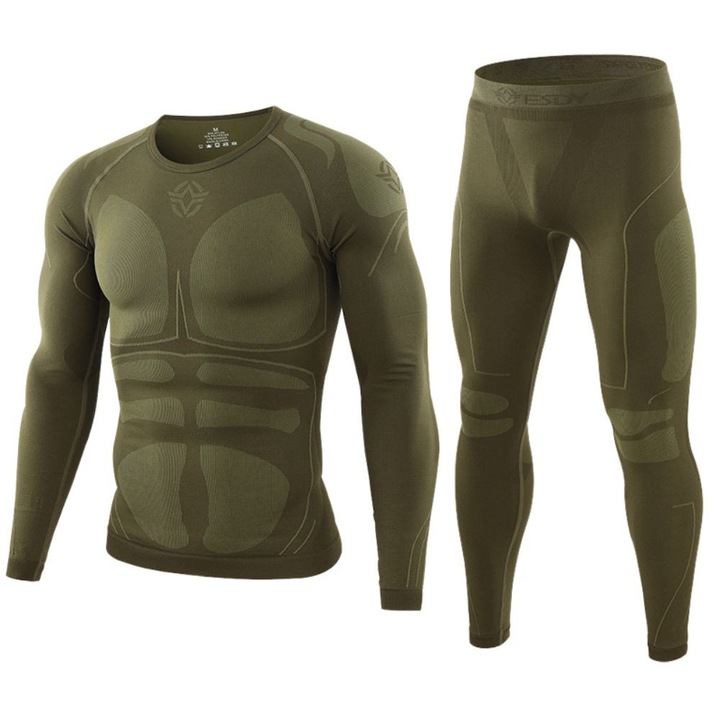 Fekete Termikus Fehérnemű, Sötét khaki