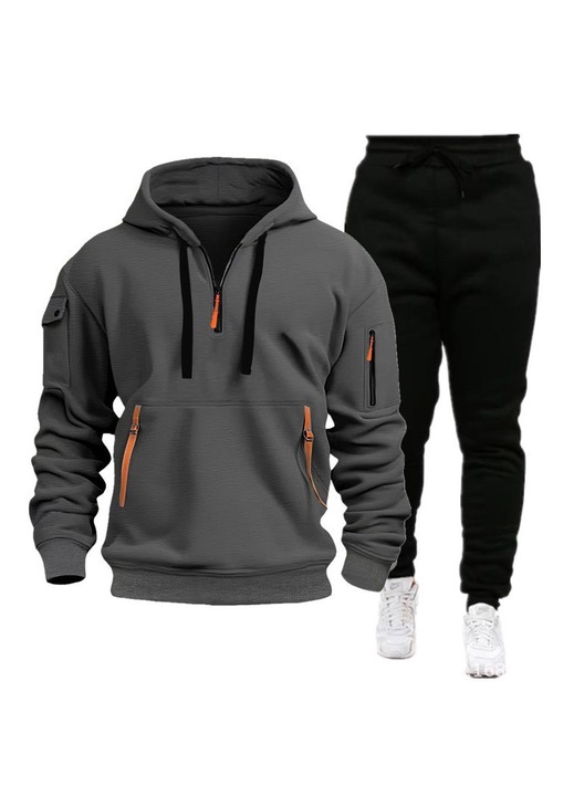 Trening barbati, grisdfas, Negru/Gri inchis