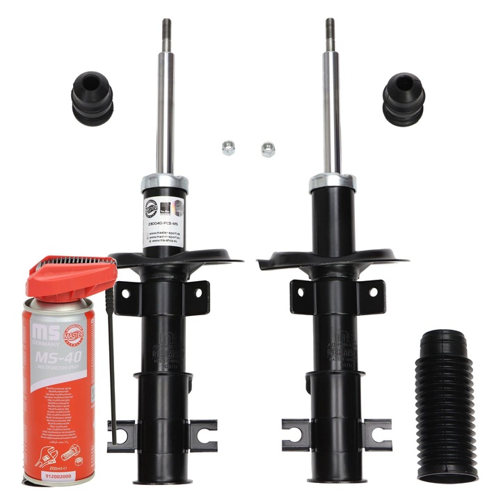 Lengéscsillapító szett védelemmel, Master-Sport, gáz, felső támasztékkal, 2 darab