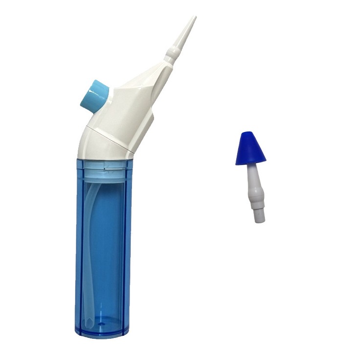 Преносим ръчен иригатор за уста, син, 21x4.5x3.5см, 90мл