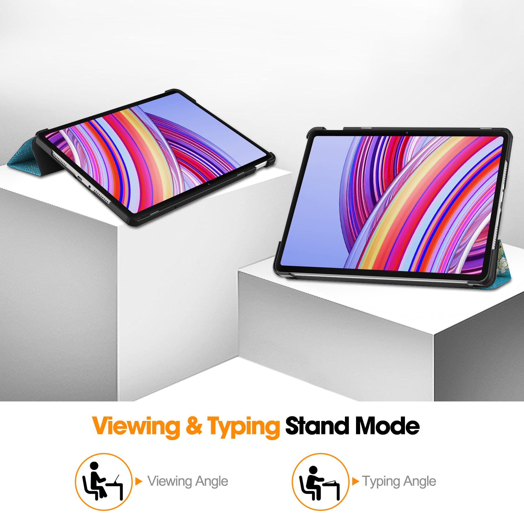 Husa tabletă Omelivon pentru Xiaomi Redmi Pad Pro 12.1 Inch 2024, auto funcție sleep/wake, multicolor