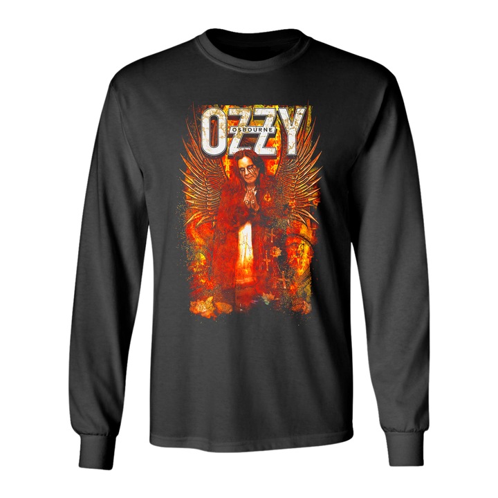 Черна тениска с дълъг ръкав, Ozzy Osbourne, размер L