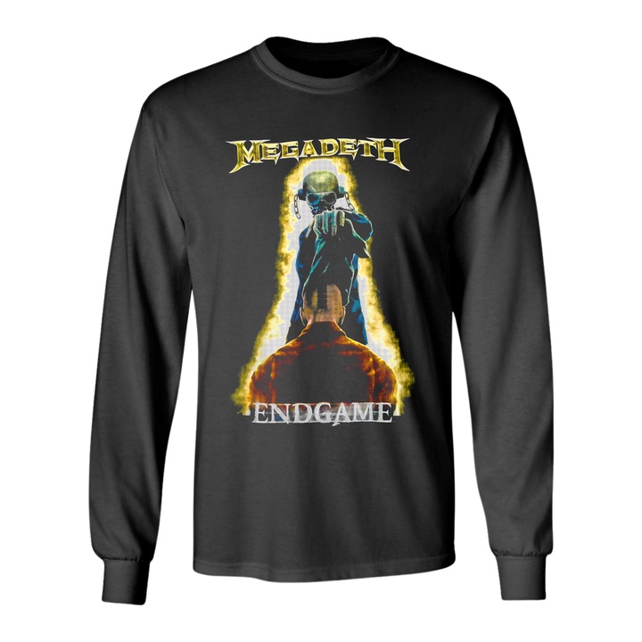 Черна тениска с дълъг ръкав, Megadeth Endgame, размер S