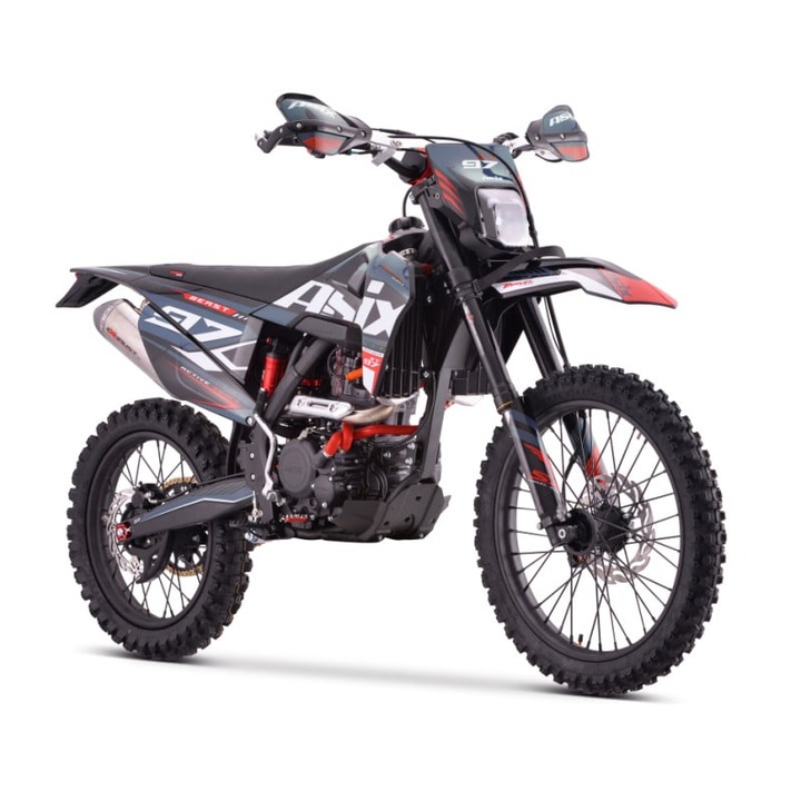 Motocicleta Cross/Enduro Asix XT97, 300cc, roti 21/18", culoare negru/grafit, pornire electric/picior