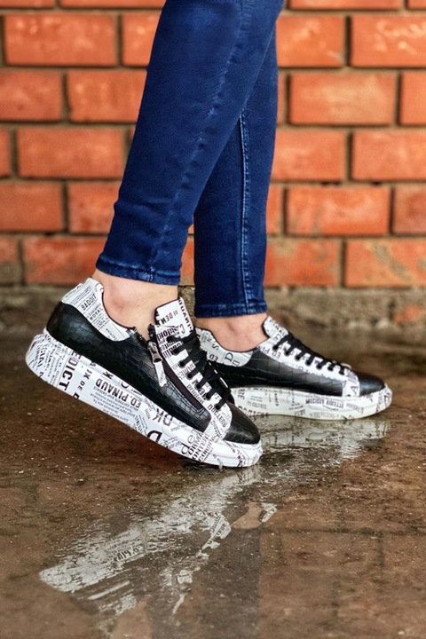 Férfi sportcipő, Ökológiai bőr, Base, 359021, Fekete, 39