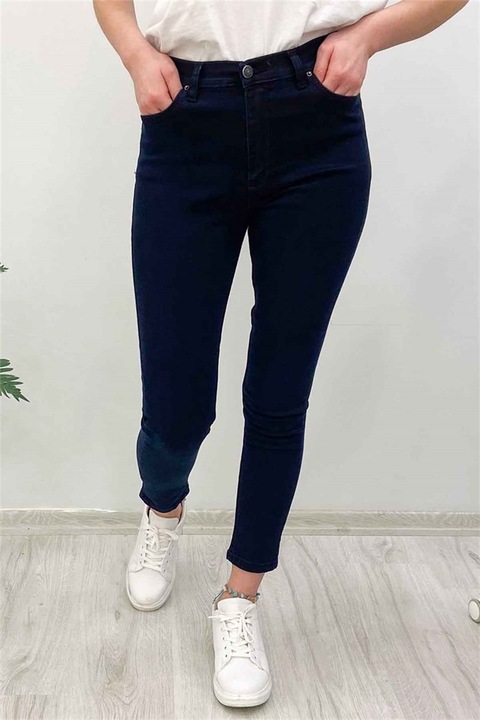 Pantaloni de damă, Elastan, Madmext, 287749, Albastru, 40