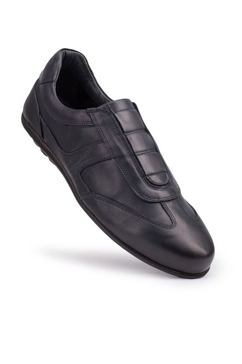 Pantofi pentru bărbați, Piele naturală, Base, 358995, Albastru închis, 41