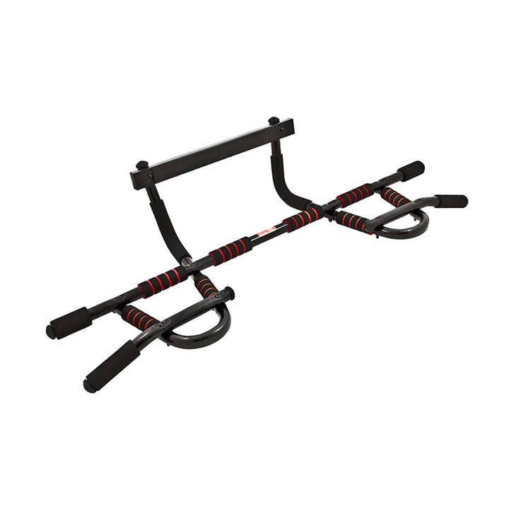 Tunturi multifunkcionális fali rúd, fém, fekete, 105x49cm