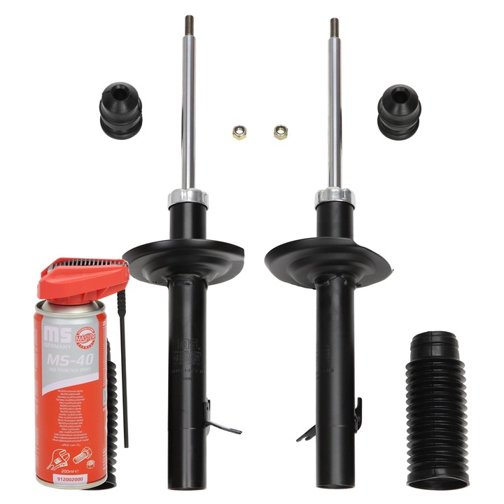 Lengéscsillapító készlet védelemmel, Master-Sport, gáz, felső támasztékkal, többszínű, 3 darab