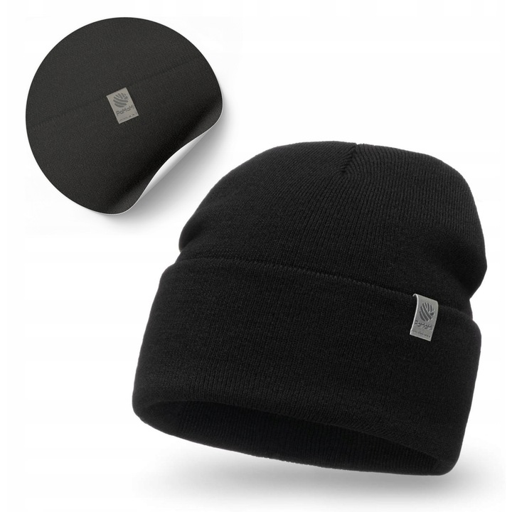 Téli sapka, Pamami, univerzális, fekete, 100% akril, 56-60 cm