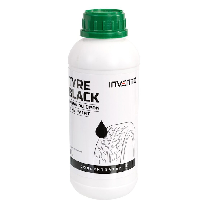 Vopsea anvelope black tyre, INVENTO, 1 l