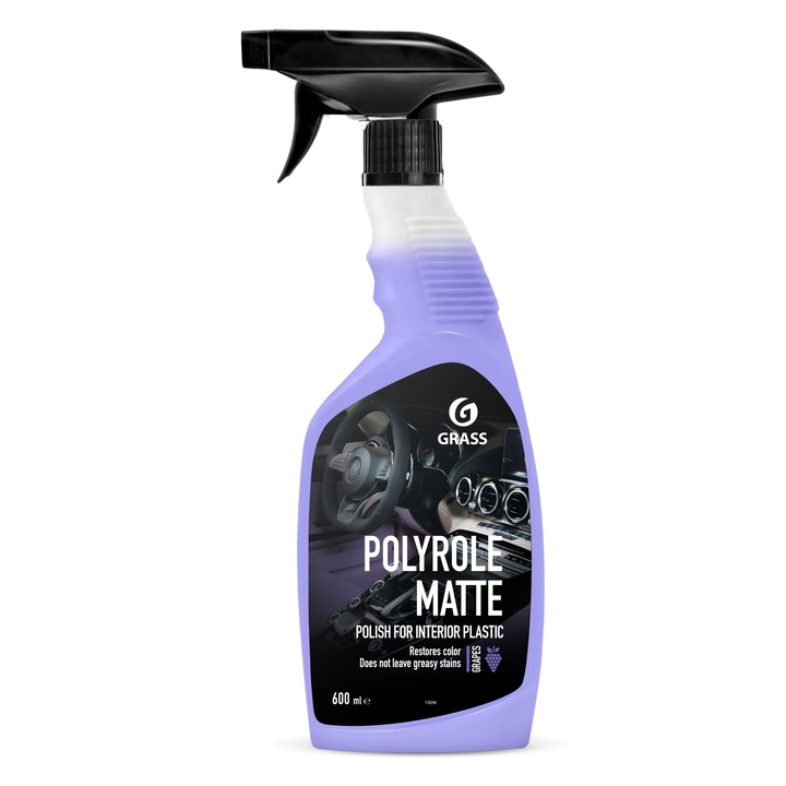 Curatator-Lustruitor pentru Bord si Panou de Bord Mat, cu Aroma de Struguri - Fara Urme pe Suprafete Matte